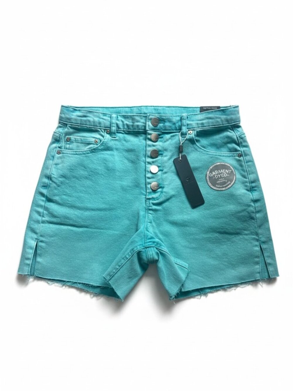 Tractr women’s‎ high rise slim fit 4” shorts blue size 00/24 NWT